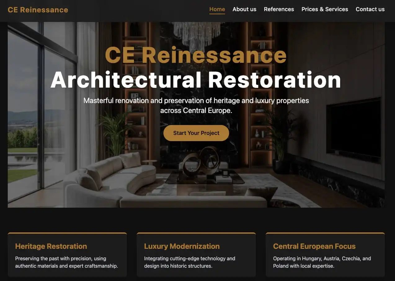 Construction & Renovation Website